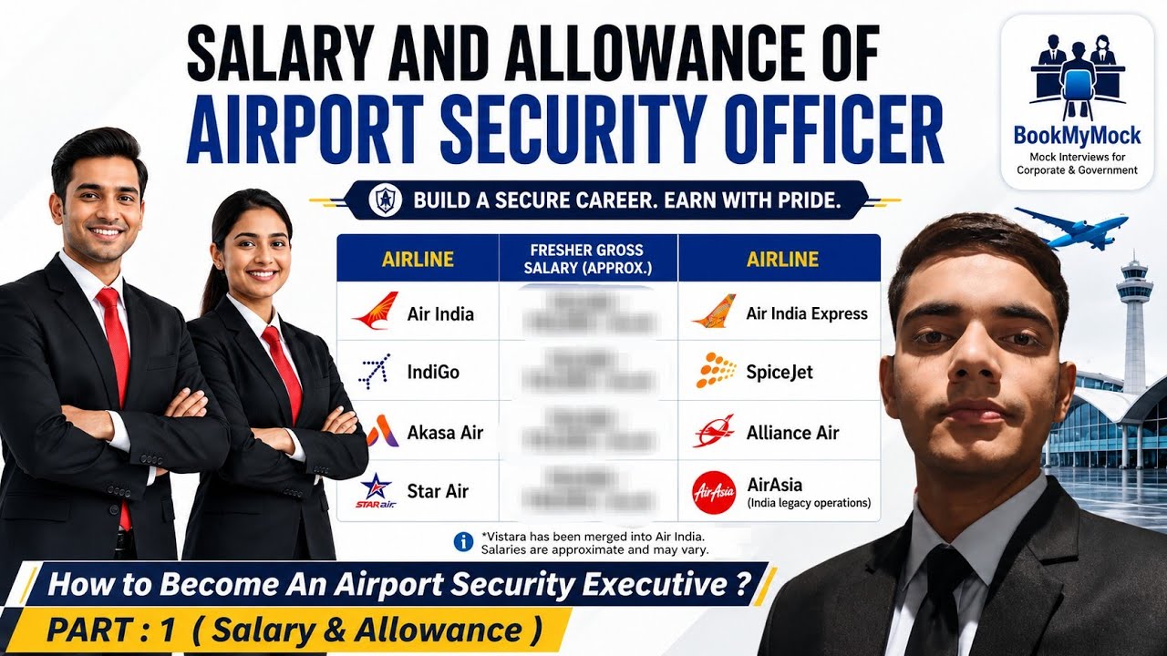 Salary and Allowances of Airport Security Executive || How to Become Airport Security Officer Part 1