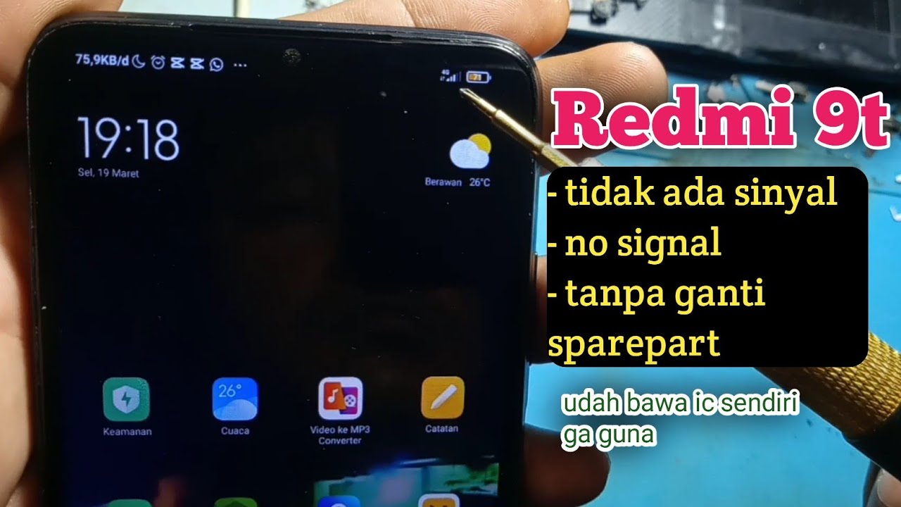 Redmi 9t Sinyal Hilang | Redmi 9t No Signal