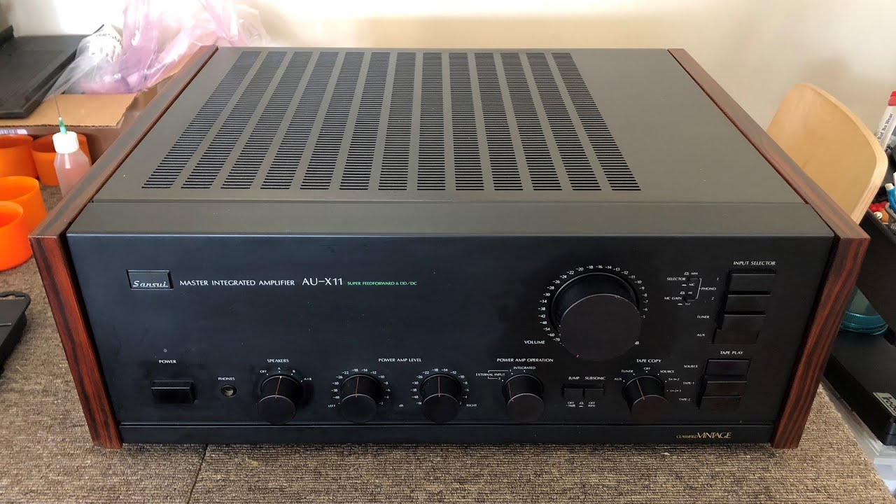 Stunning, Rare Sansui AU-X11 (AU-X1) Master Integrated Amplifier Inspection & Service