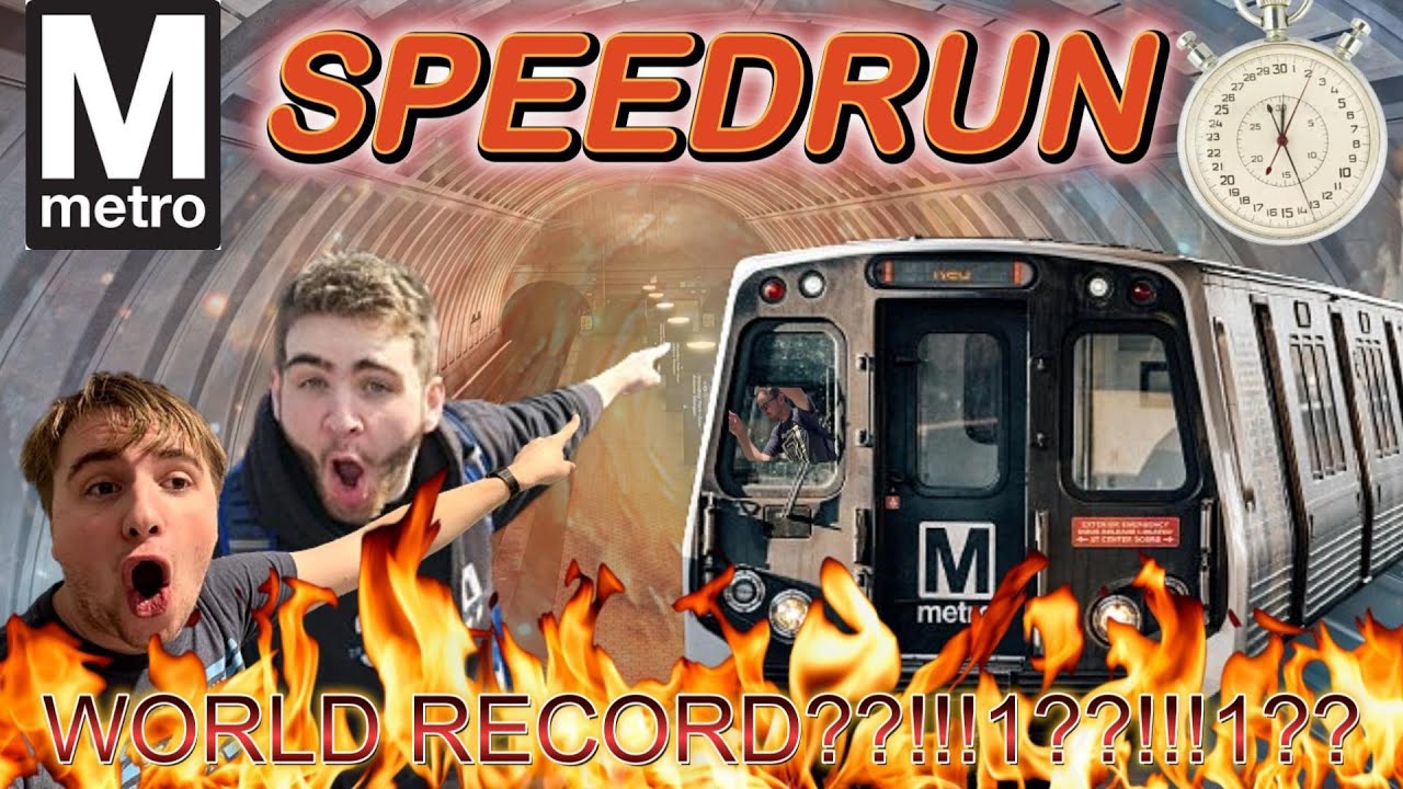 DEREK AND I SPEEDRUN THE DC METRO SYSTEM (98 stations) CAN WE DO IT??????