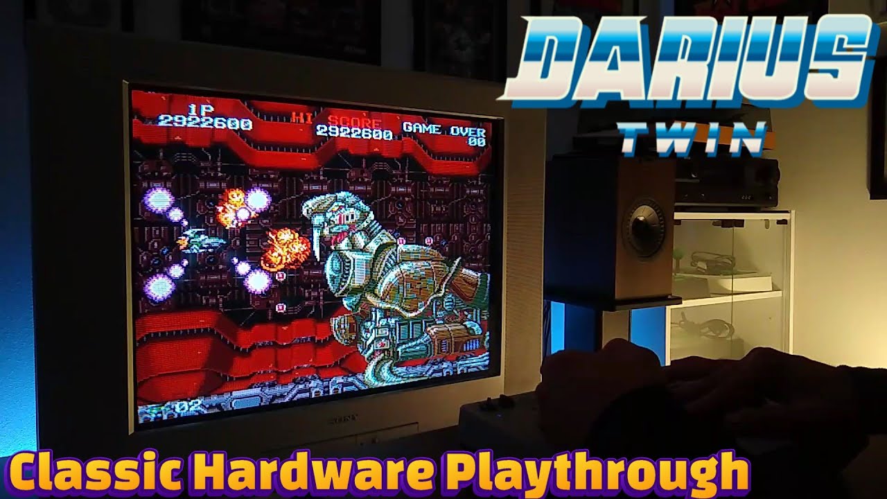 DARIUS TWIN - Super Nintendo - Sony Trinitron | Classic Hardware | Playthrough