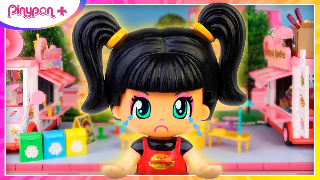 🤩 Un NUOVO FOOD TRUCK è in arrivo in città! 🍔 Pinypon HAPPY BURGER l Mondo Pinypon per BAMBINI 🌈