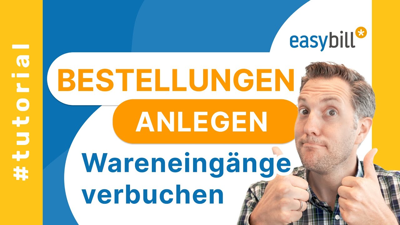 Bestellungen mit easybill erstellen | Lagerbestand automatisch anpassen