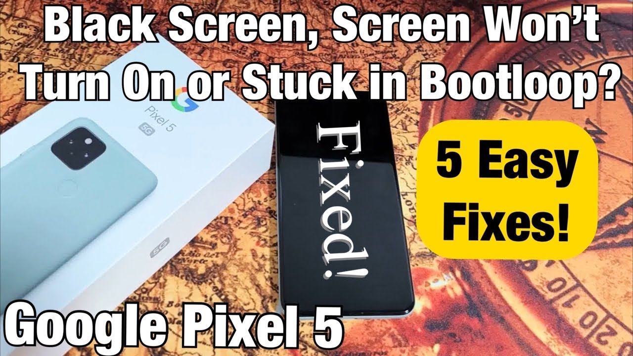 Pixel 5: чёрный экран, экран не включается, циклическая перезагрузка? 5 способов решения!!!