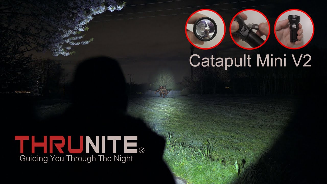 THRUNITE Catapult Mini V2 - compact EDC thrower flashlight with Type-C charging - 1108 lumens - 515m