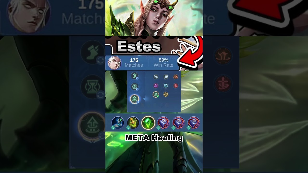 2024 Estes Best Build and Emblem Setup Guild winrate 89% #mlbb #chouexp  #shorts