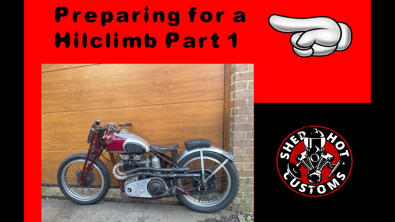 Preparations to Hil-Climb my 1938 Triumph Speed Twin - or that's the plan.......