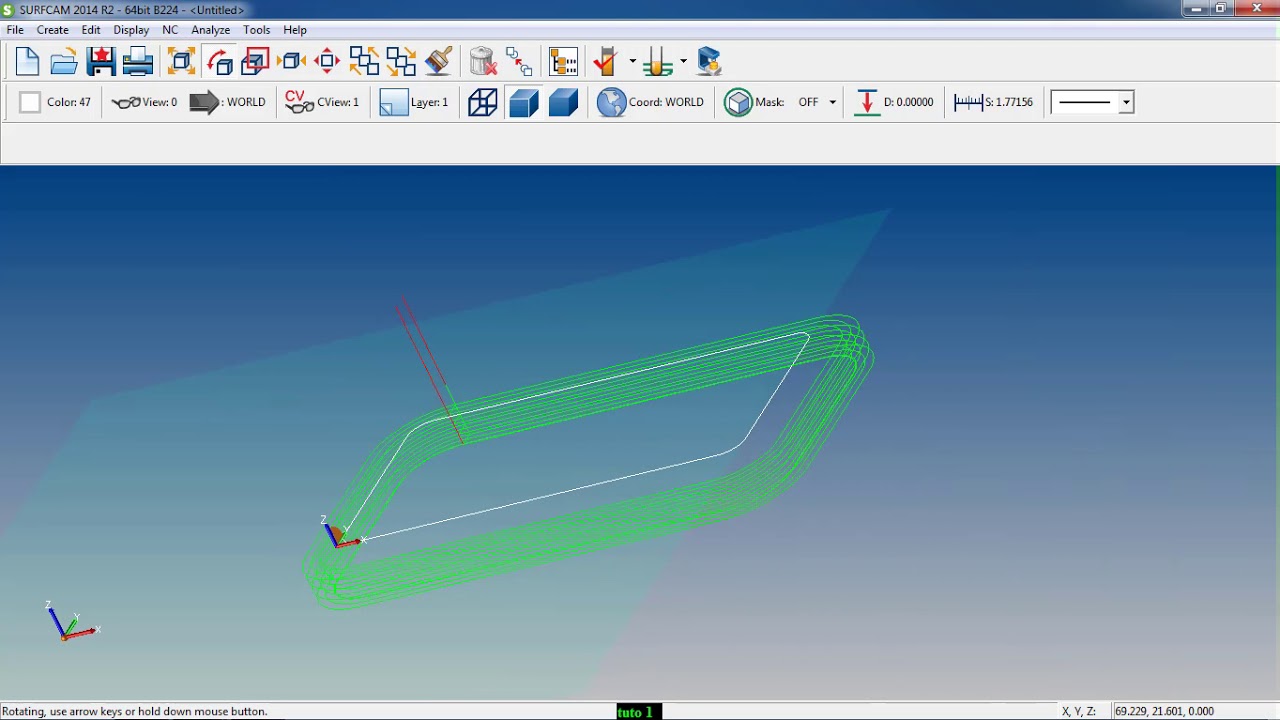 Tutorial Surfcam 2014 #1
