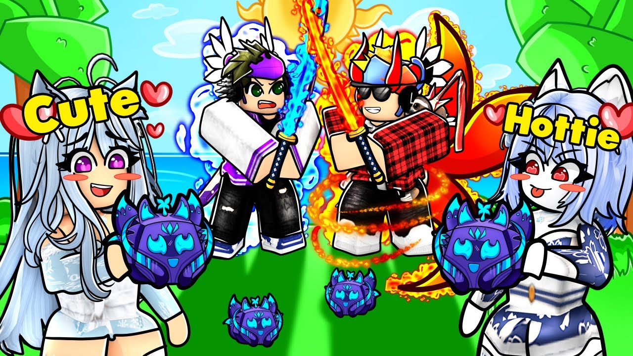 I Stole BOTH Of His Girlfriends With My KITSUNE Fruit.. (ROBLOX BLOX FRUIT)