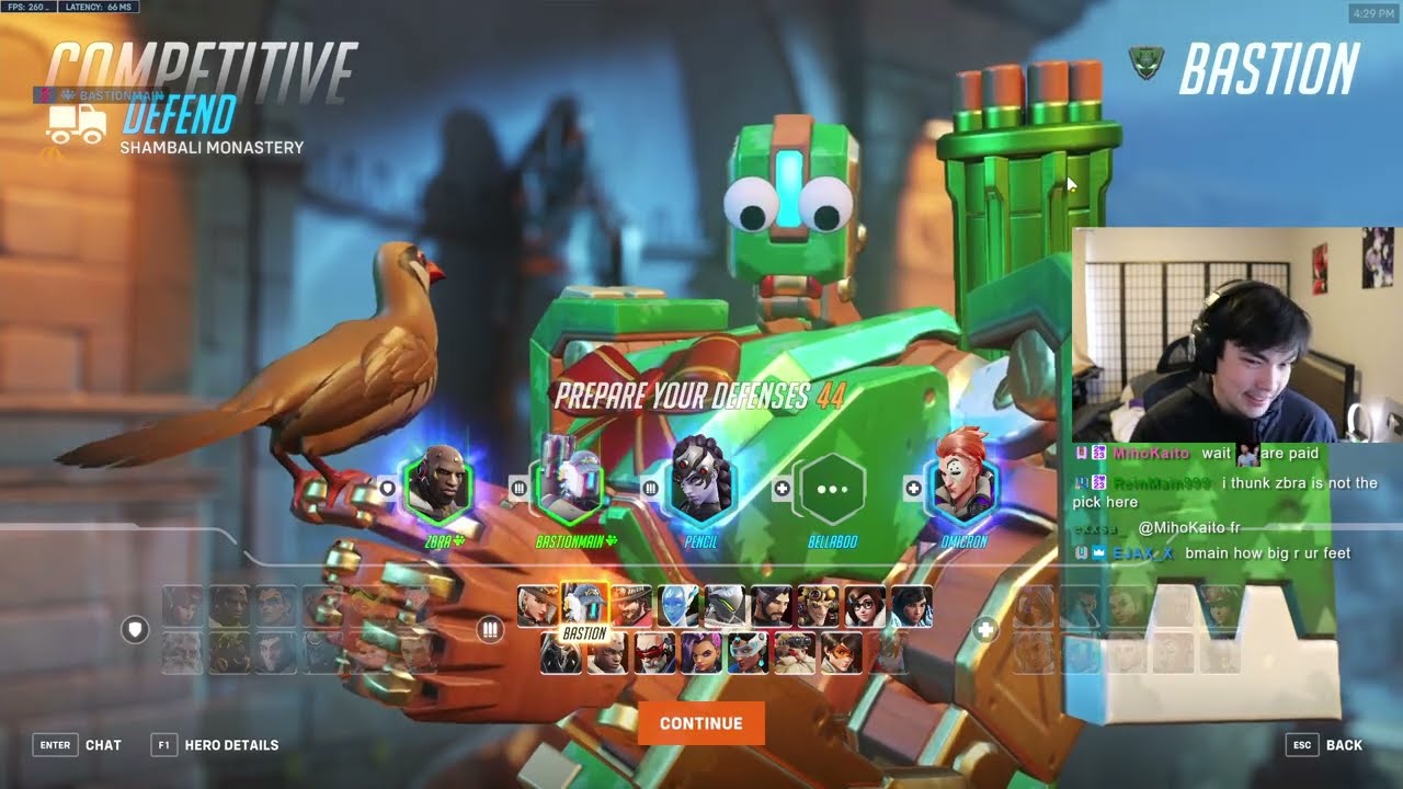 20K DMG! 38 ELIMS! POTG! BASTIONMAIN CARRY BASTION - OVERWATCH 2 TOP 500 SEASON 9