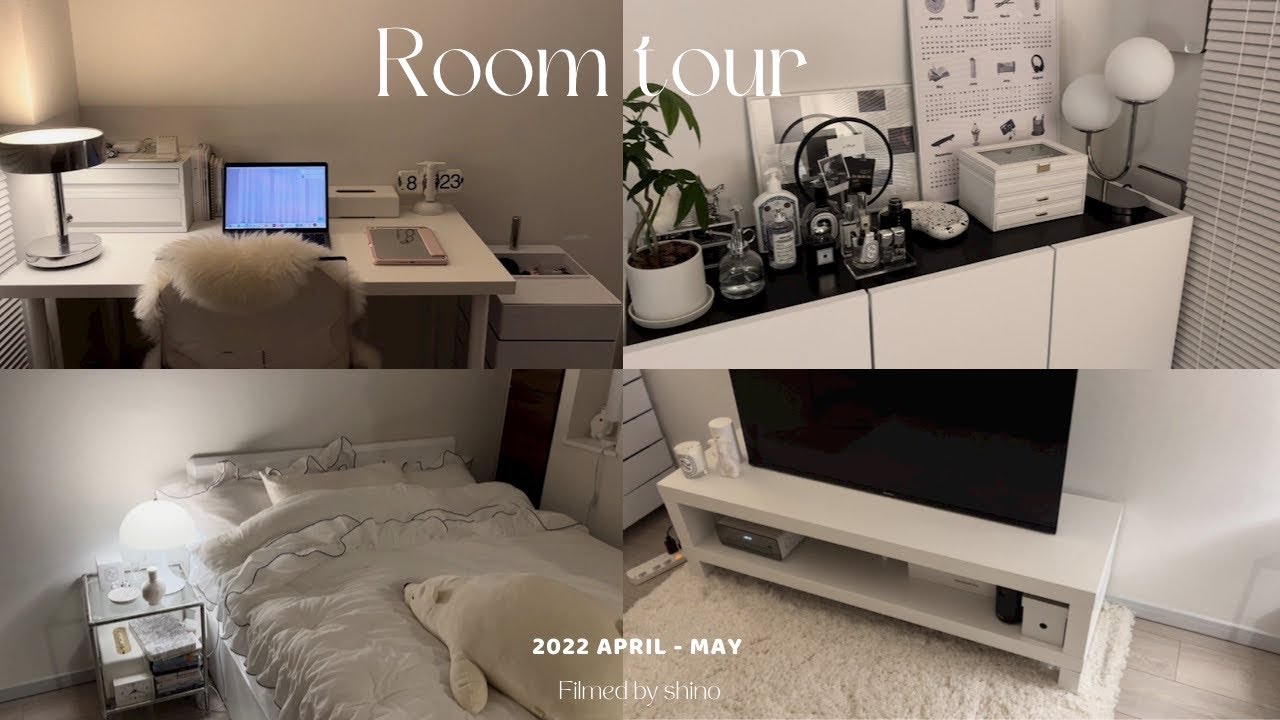 ［room tour］一人暮らしのお部屋紹介🛋模様替え前の記録,韓国インテリア 東京に住む社会人のルームツアー🎧룸투어 (sub)