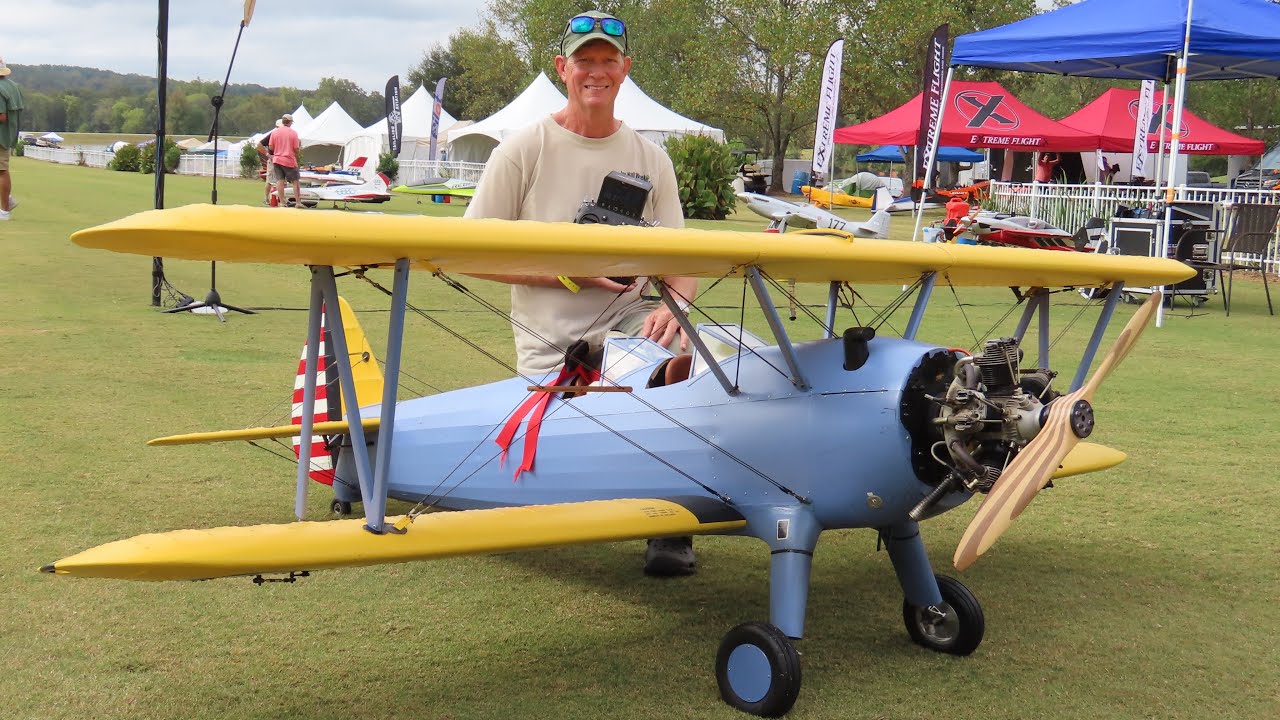 GORGEOUS!!! Fully Restored Balsa USA Stearman at Nall in the Fall 2025 Day 5