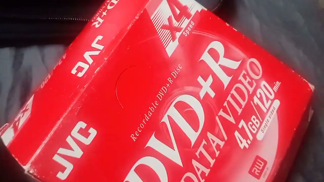 JVC DVD+R Unboxing