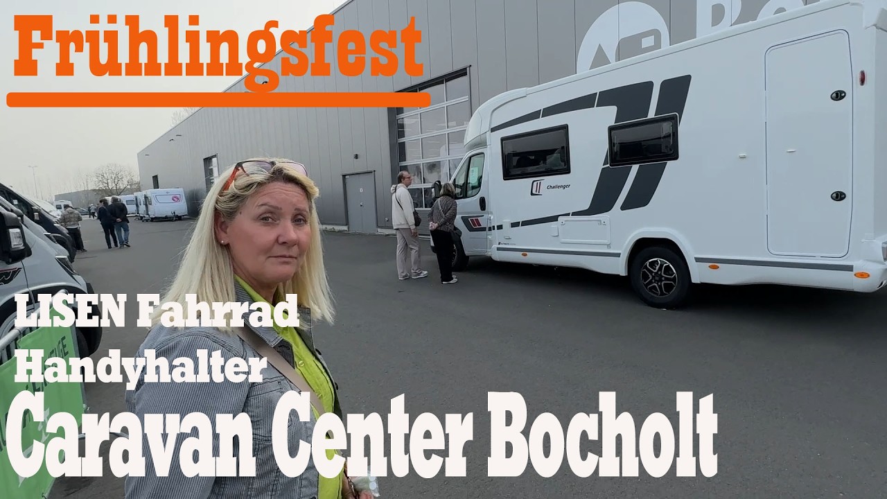 Caravan Center Bocholt Frühlingsfest ein Besuch auch ohne Fest lohnt sich-LISEN Fahrrad Handyhalter