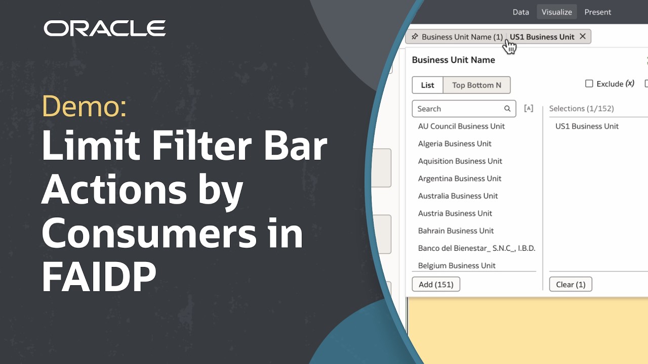 How to Limit Filter Bar Interactions in the Consumer View in Fusion AI Data Platform