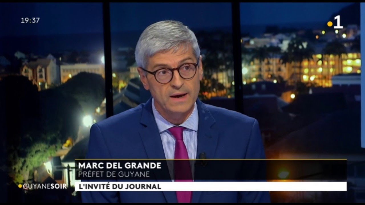 Marc Del Grande, Préfet de Guyane invité du Guyane Soir