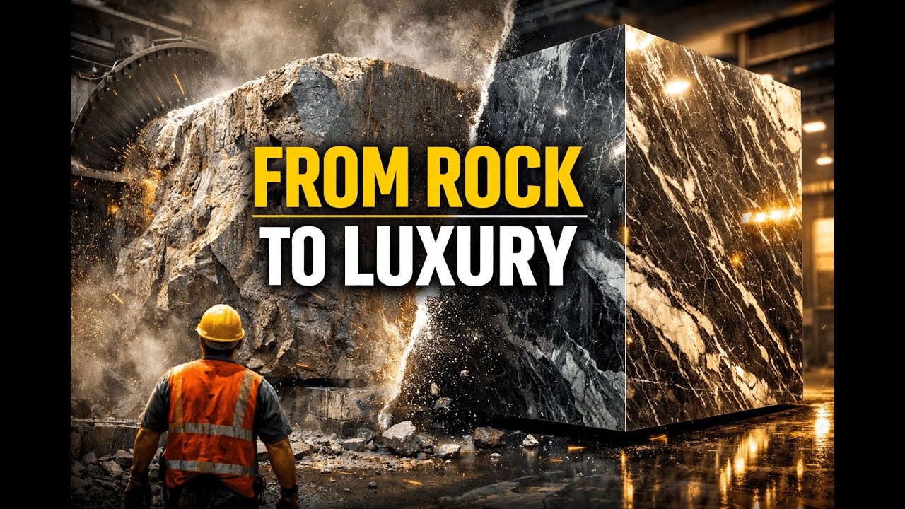 Mountain to Masterpiece | The Industrial Journey of Luxury Stone Slabs | WORLD OF FACTORIES TVM