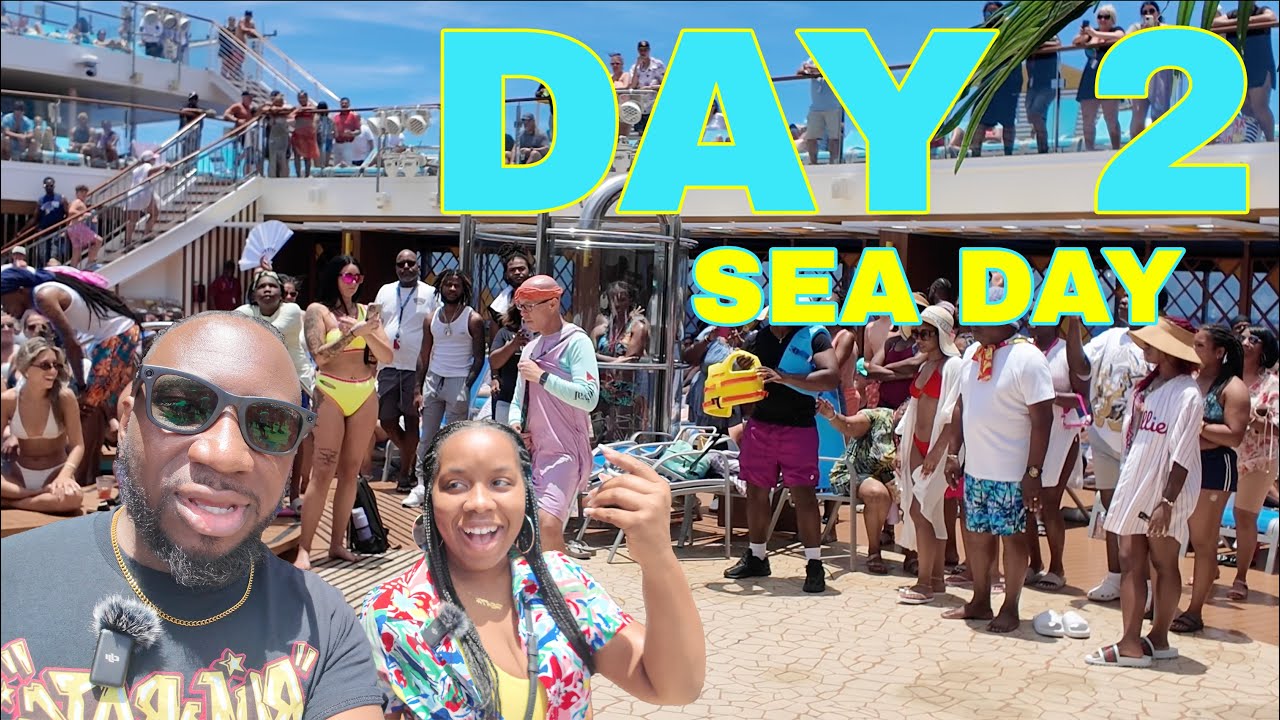 Sea Day Vibes on the Carnival Mardi Gras 🍹🍔 | R&B Night + All the Eats! | Day 2 Vlog