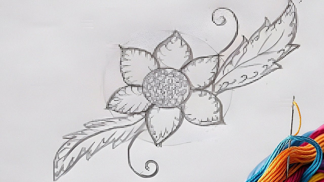 Easiest And Elegant Pattern For Flower Hand Embroidery | So Simple Stitches For Beginners 