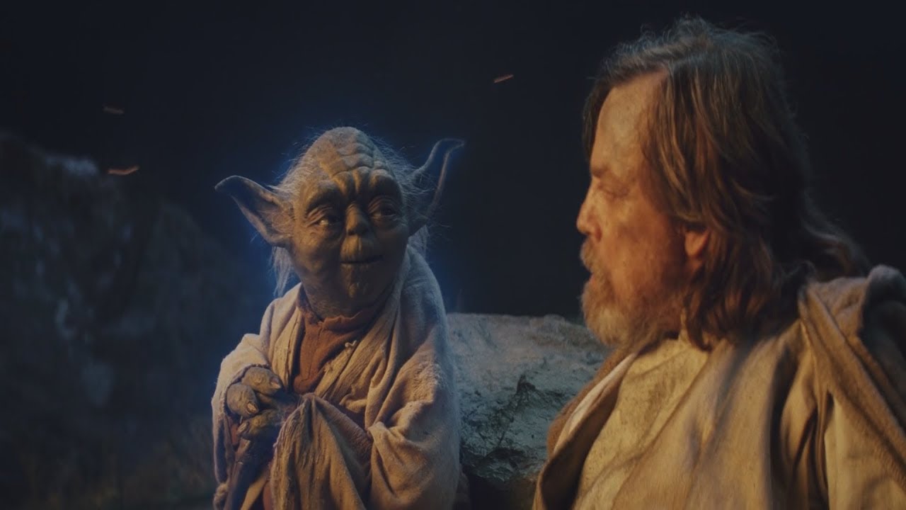 Star Wars: The Last Jedi Yoda's Force Ghost Scene [1080p HD]