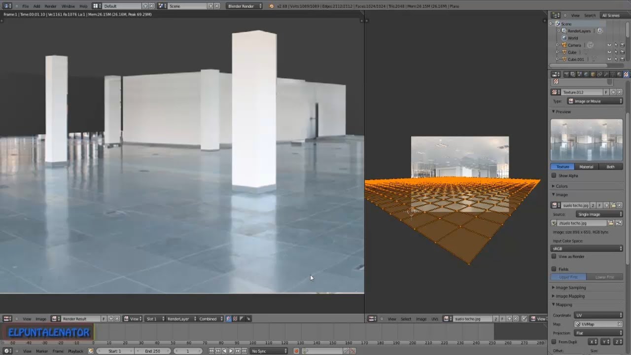 Tutorial Camera Mapping en Blender