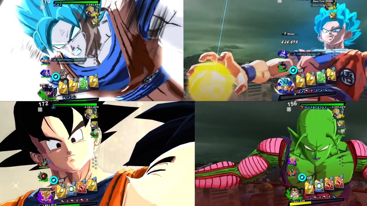 All Revival Characters Animation in Full Screen Landscape!!!-Dragon Ball Legends