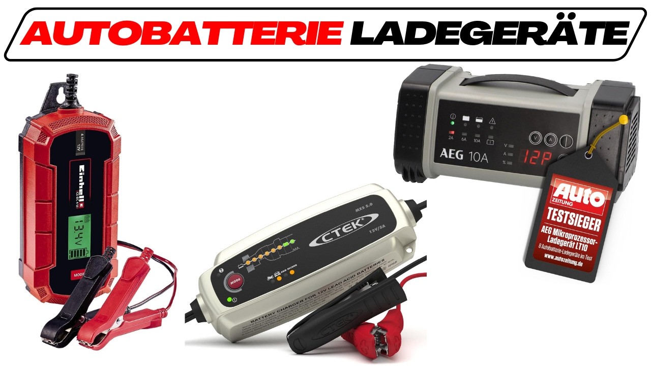 Autobatterie Ladegeräte im Test Vergleich 2026 (TOP 3) 🥇CTEK, Einhell & AEG