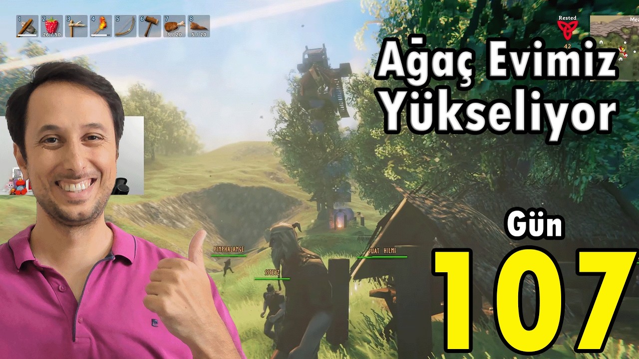 Valheim'da Ağaç Evimiz Yükseliyor - Mr.C - Gün 107 - Geceden Sahura 3 😁