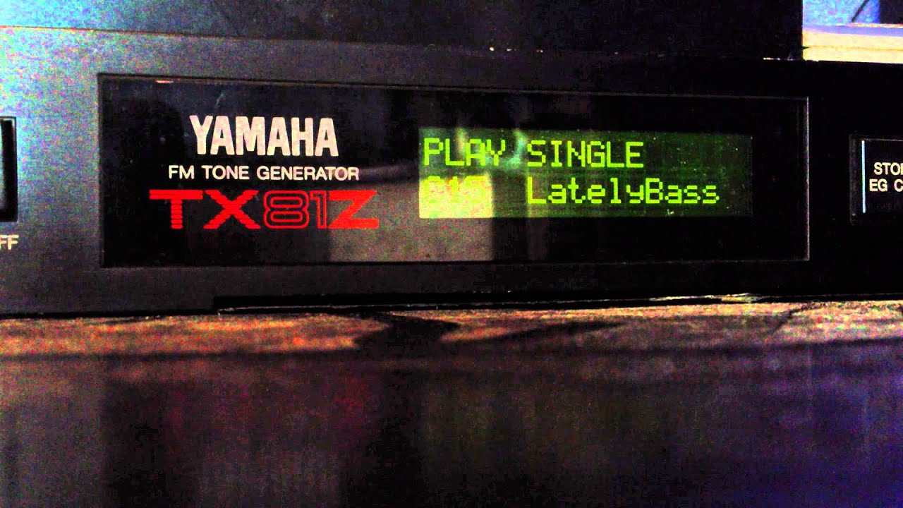 Yamaha TX81Z latelybass