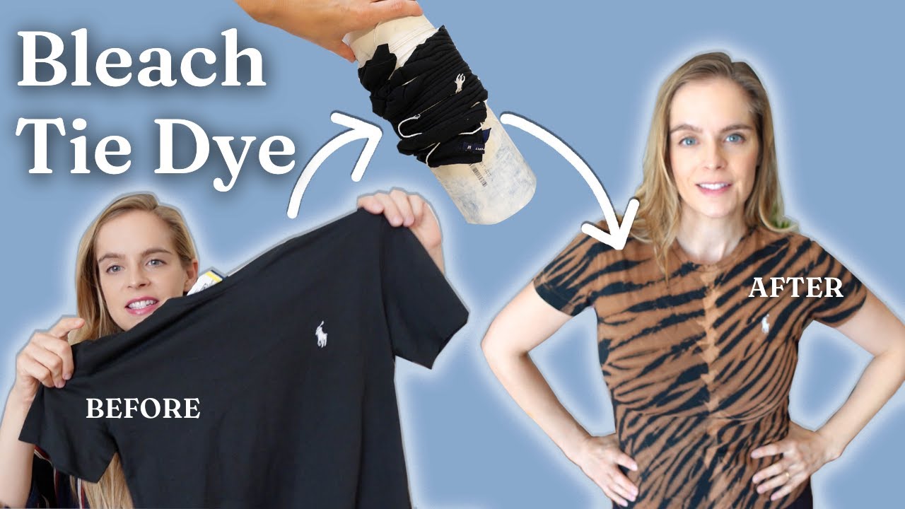 How to Bleach Tie Dye with Arashi Shibori Technique