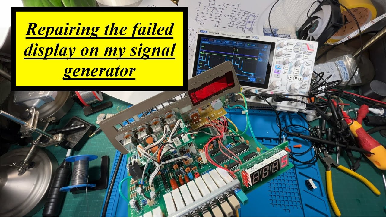 Repairing the display on my GW Instek GFG 8020 H signal generator 