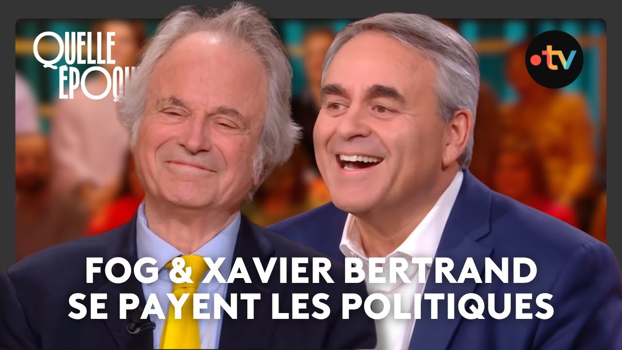 Le Photocall de Franz-Olivier Giesbert et Xavier Bertrand - #QuelleEpoque 1er novembre 2025