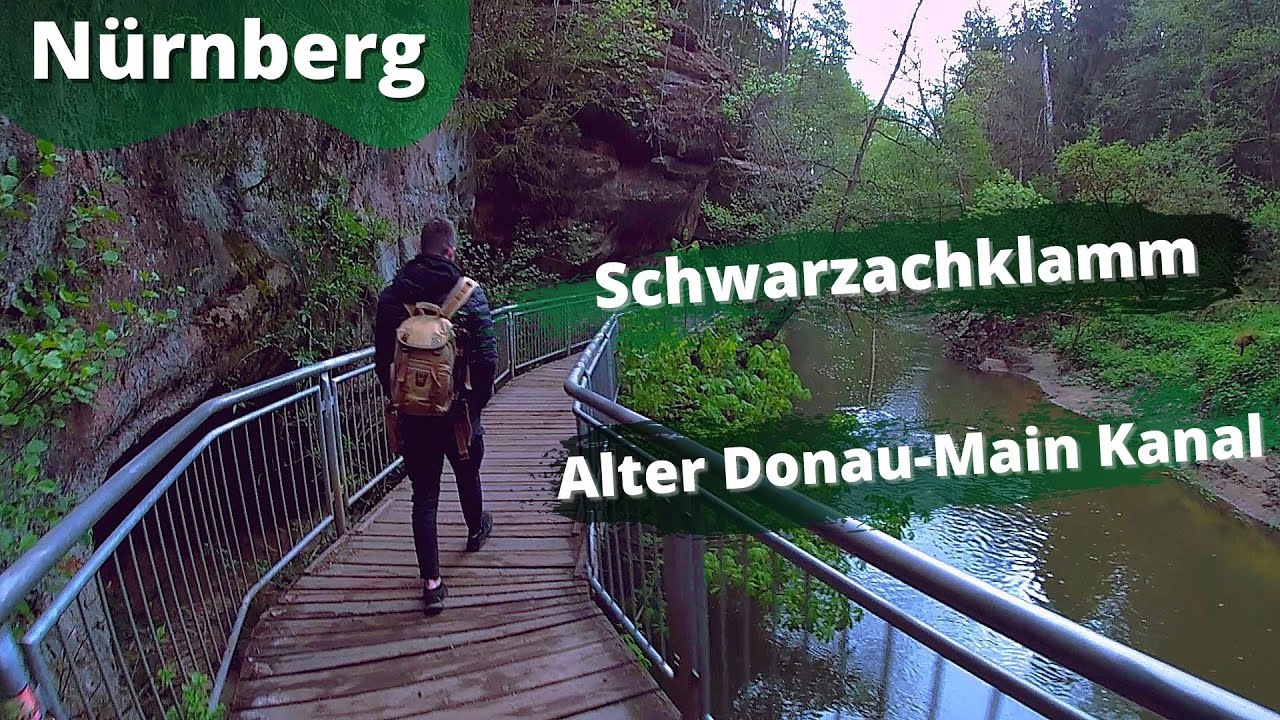 Nürnberg Wandern - Schwarzachklamm und Main Donau Kanal
