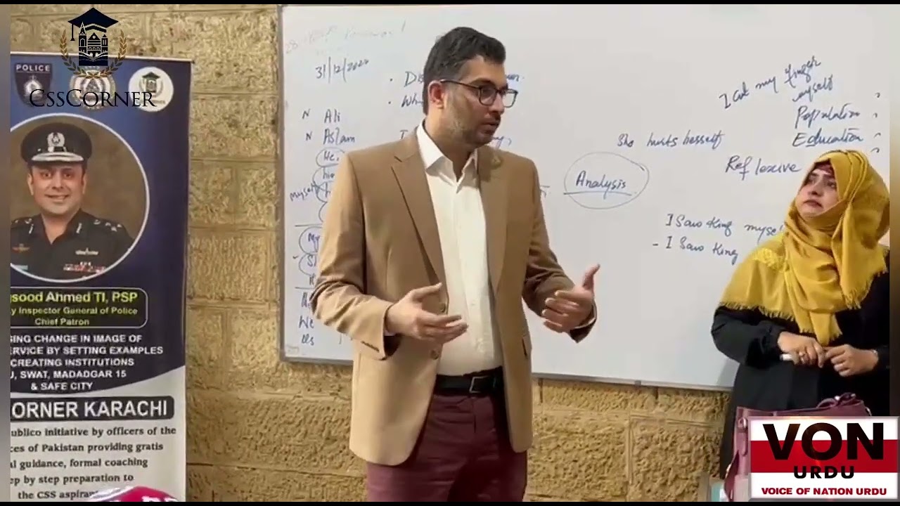 Mr.Taha Saleem CEO css Corner Visit Campus1 Frere Hall Karachi