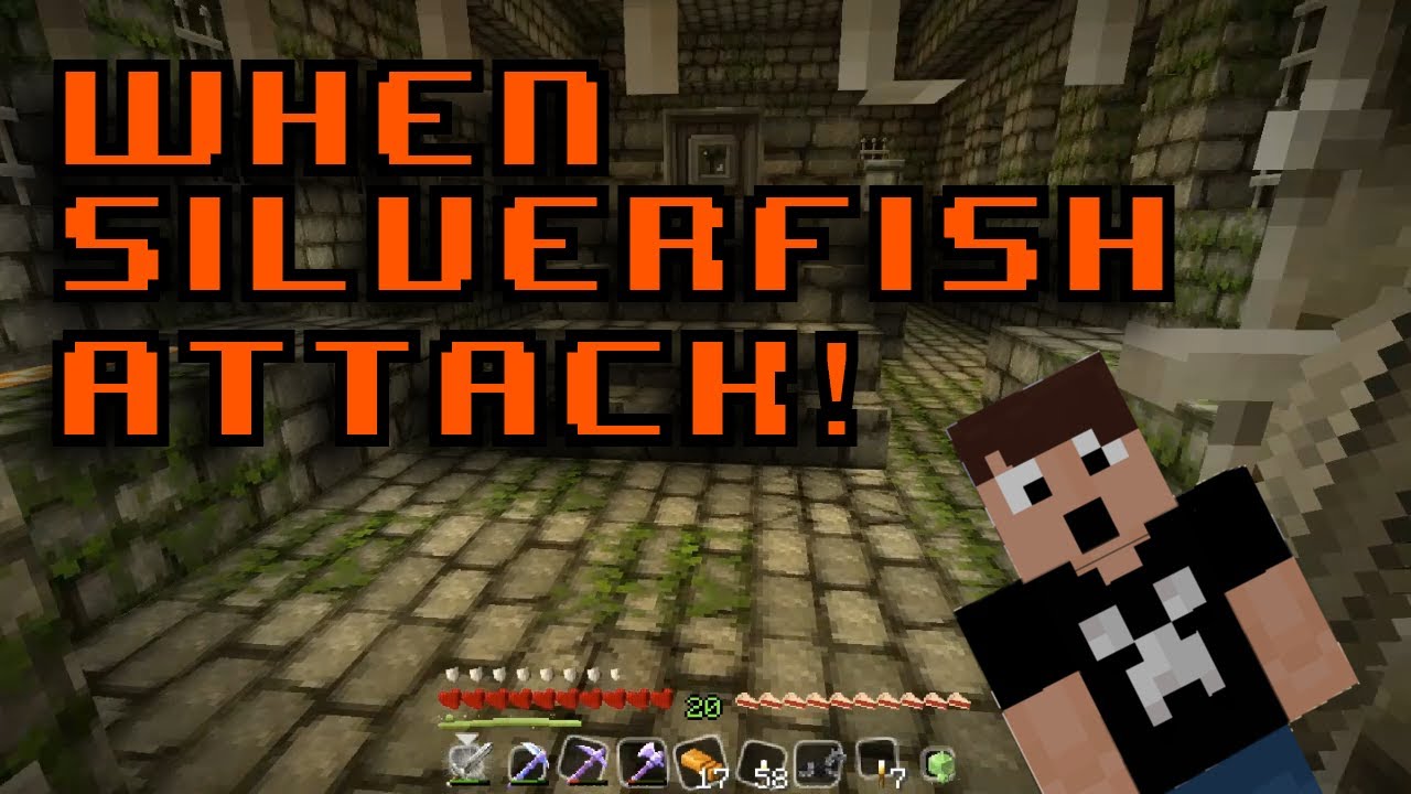 When Silverfish Attack! - DrewForShow Plays Minecraft EP4