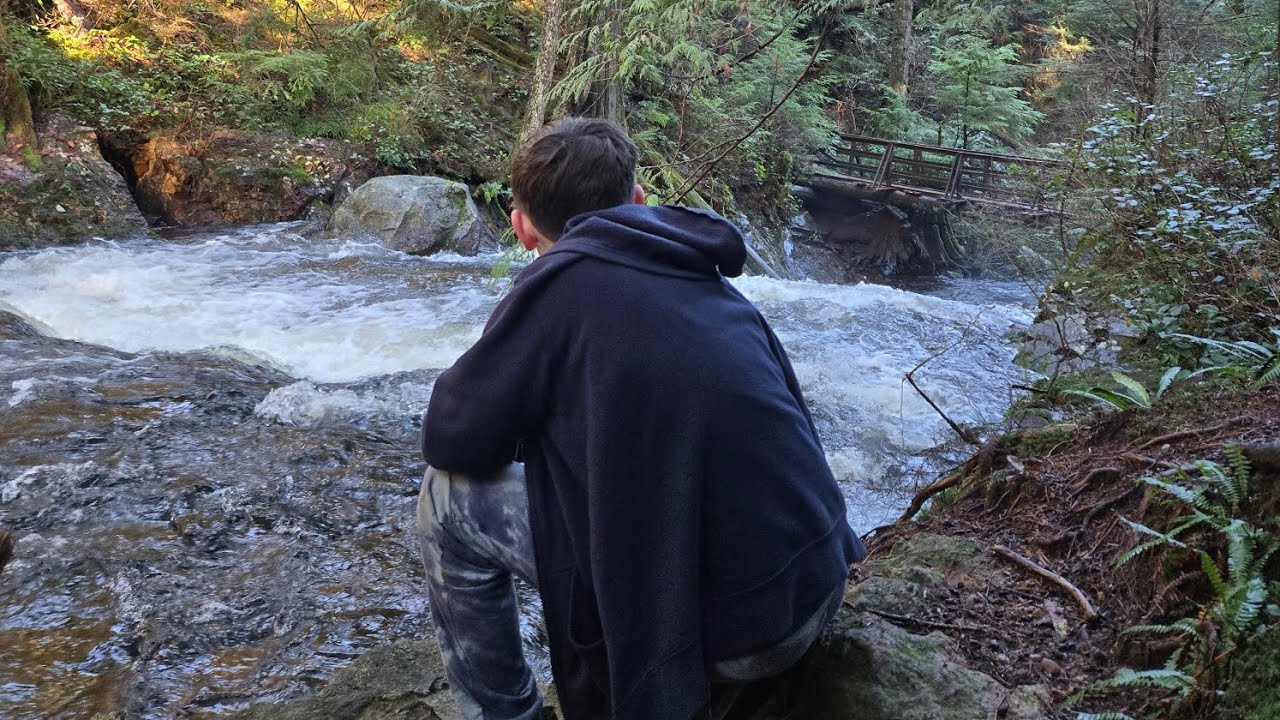 Cool hiking trip with my son