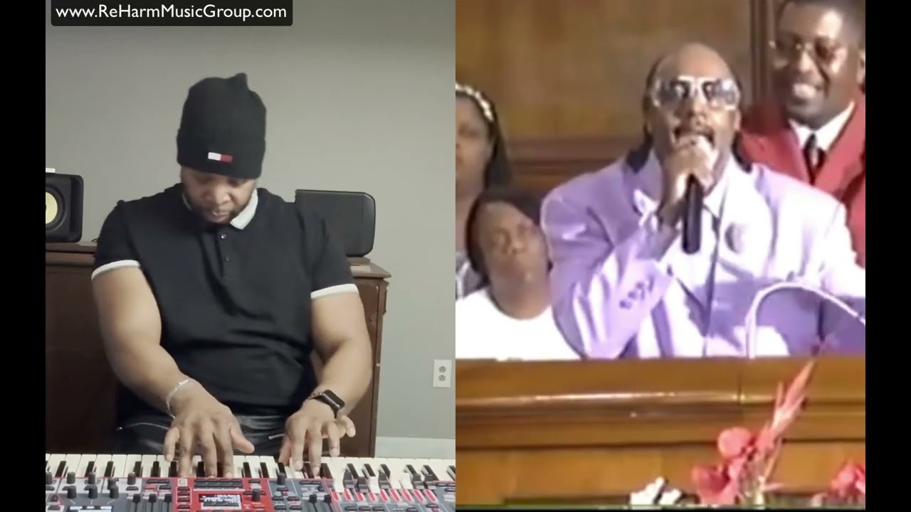 Backing up Leroy Elliott on organ.