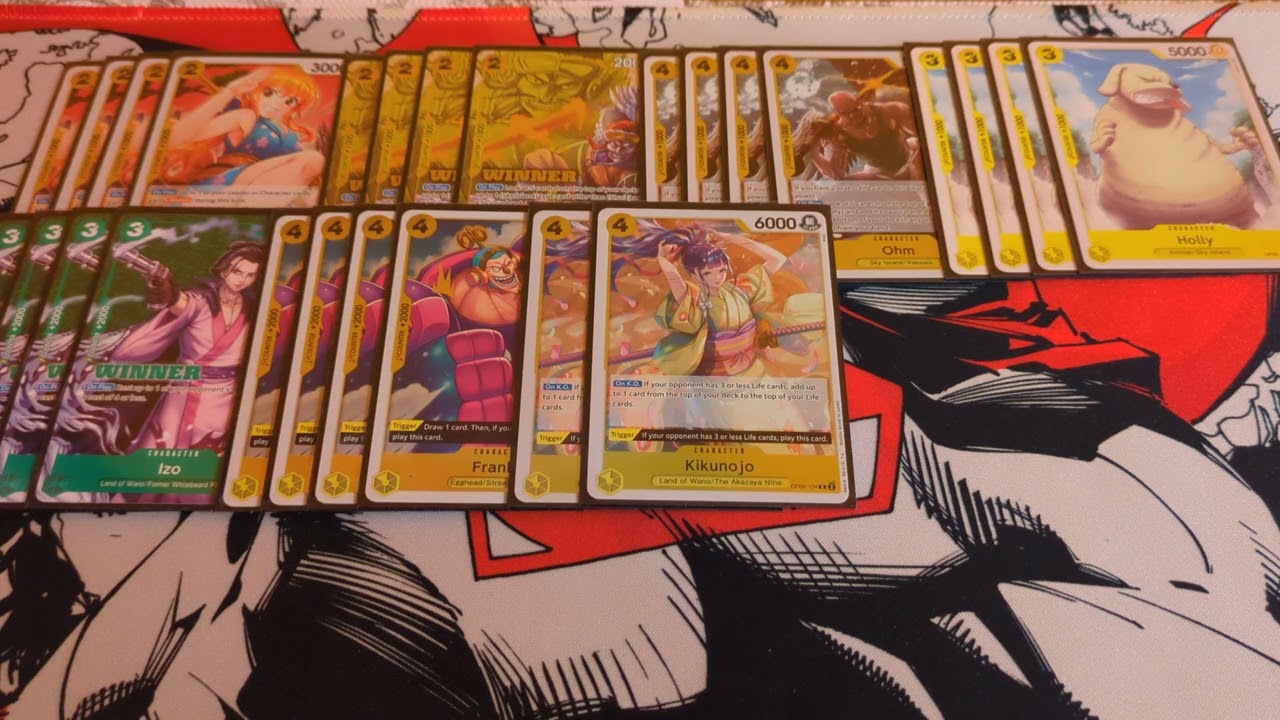 One Piece Card Game Deck Profile ~ 1st Place Locals (G/Y) Yamato