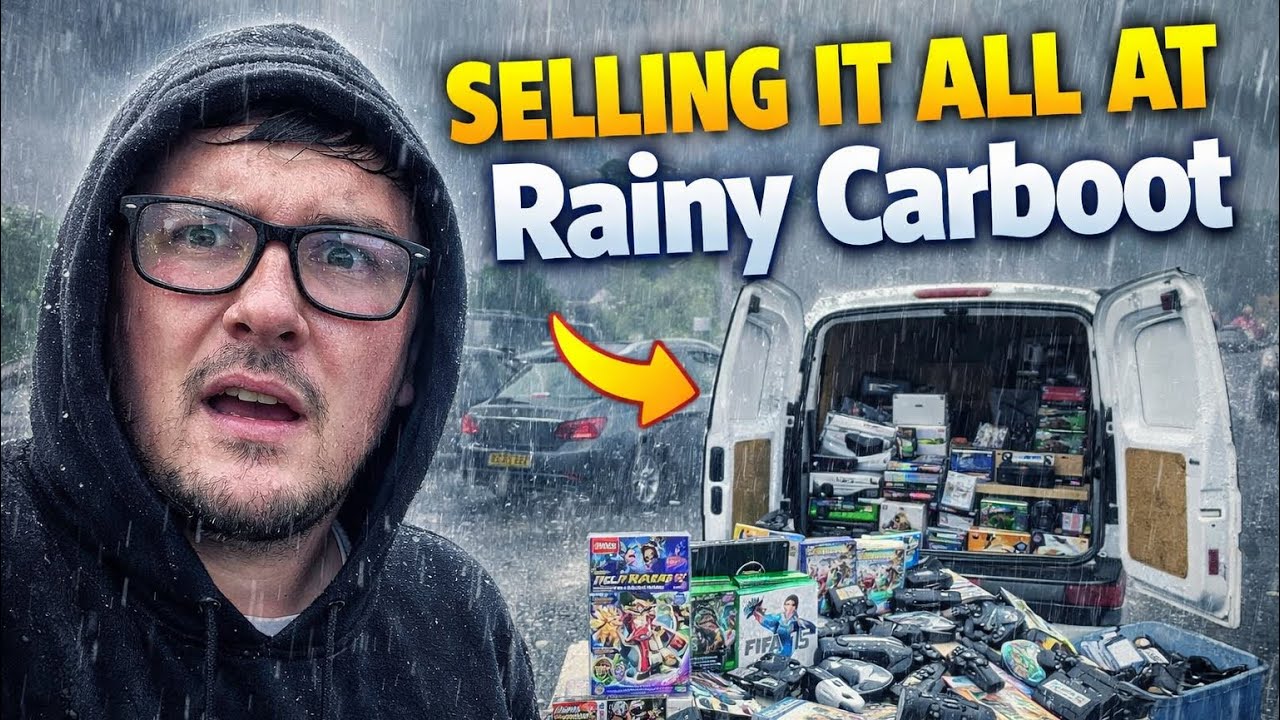 How Much Can I Make Selling At This Rainy Carboot Sale? 