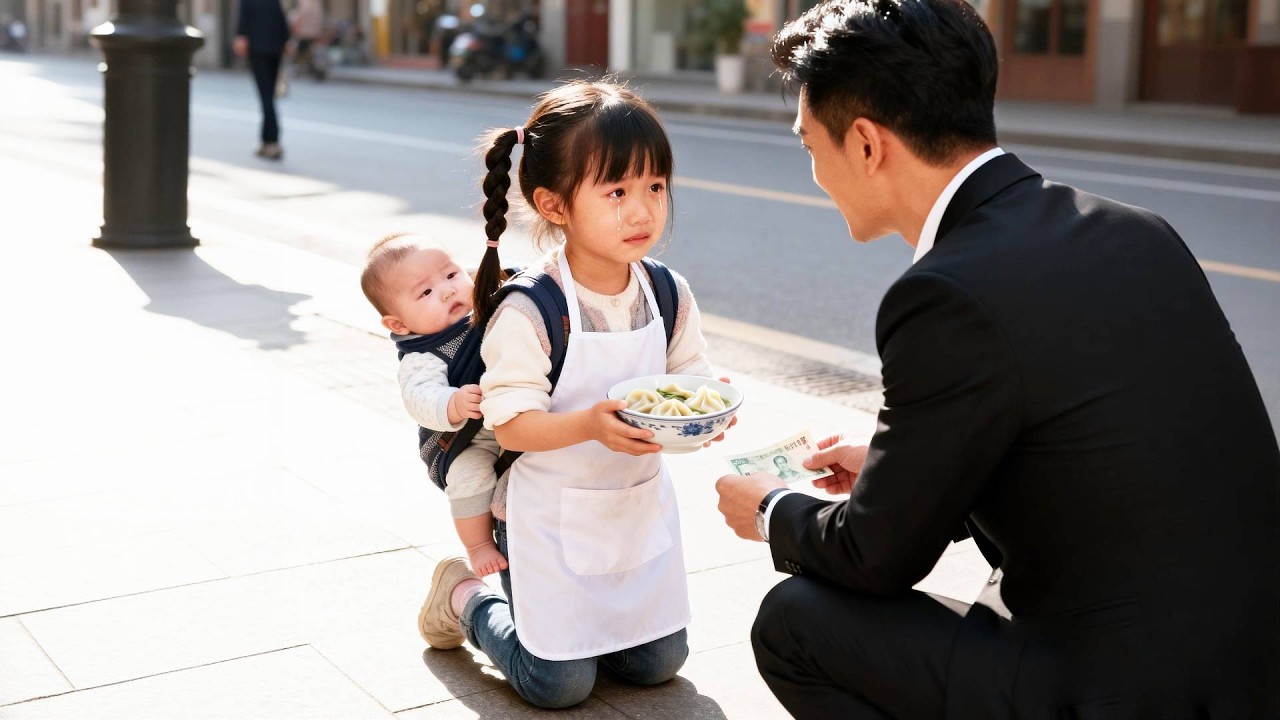 小女孩給首富做了一碗餛飩，首富只嘗了一口便認出這是他的親生女兒，立刻帶回豪門！#短劇 #短劇全集 #drama #逆襲 #情感 #萌娃