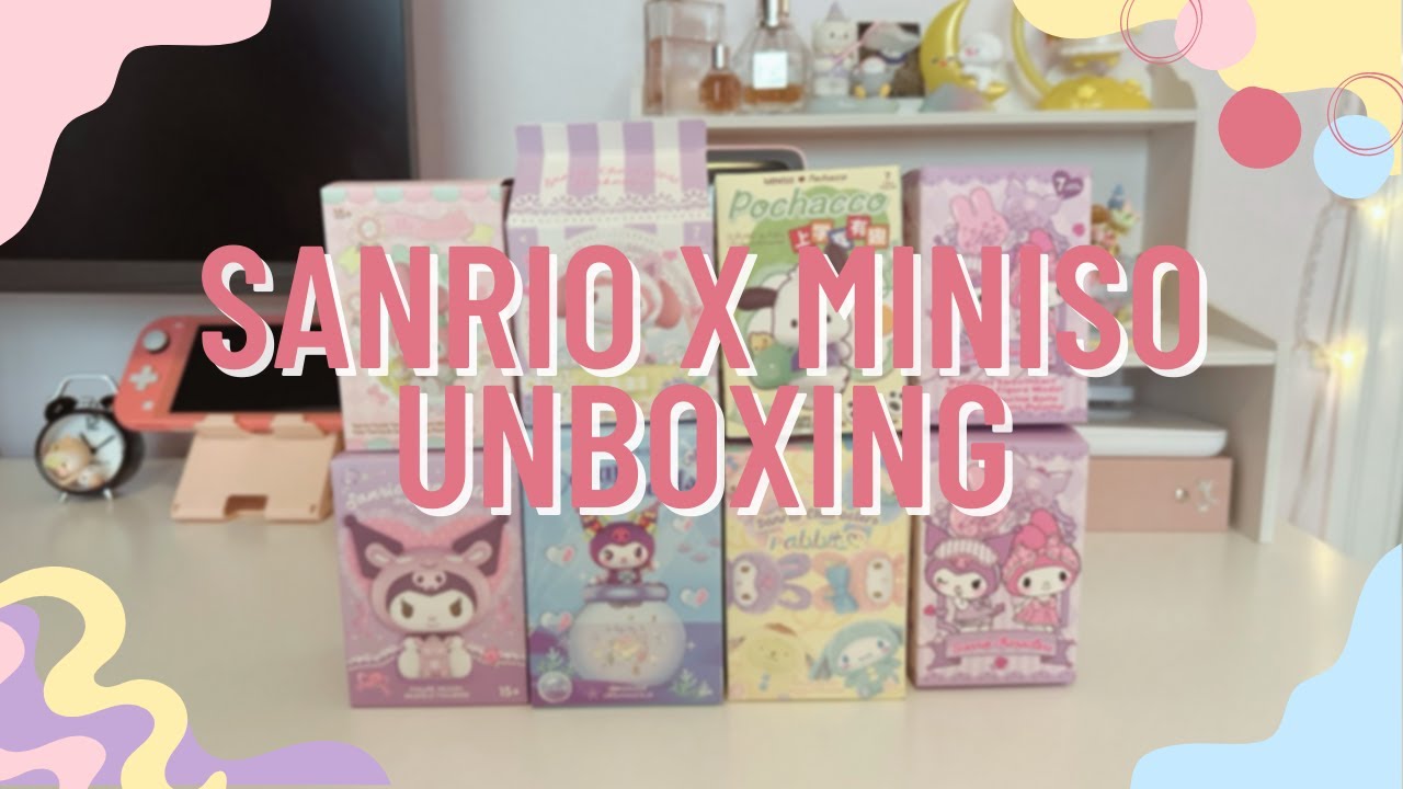 Распаковка 8 слепых коробок Sanrio | Miniso x Sanrio