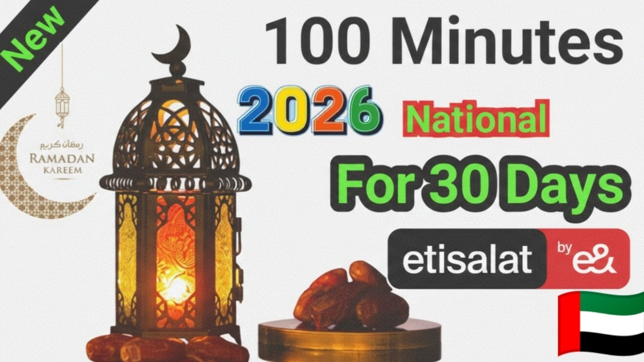 Etisalat 100 Local Minutes Offer | 30 Days Monthly Package Details