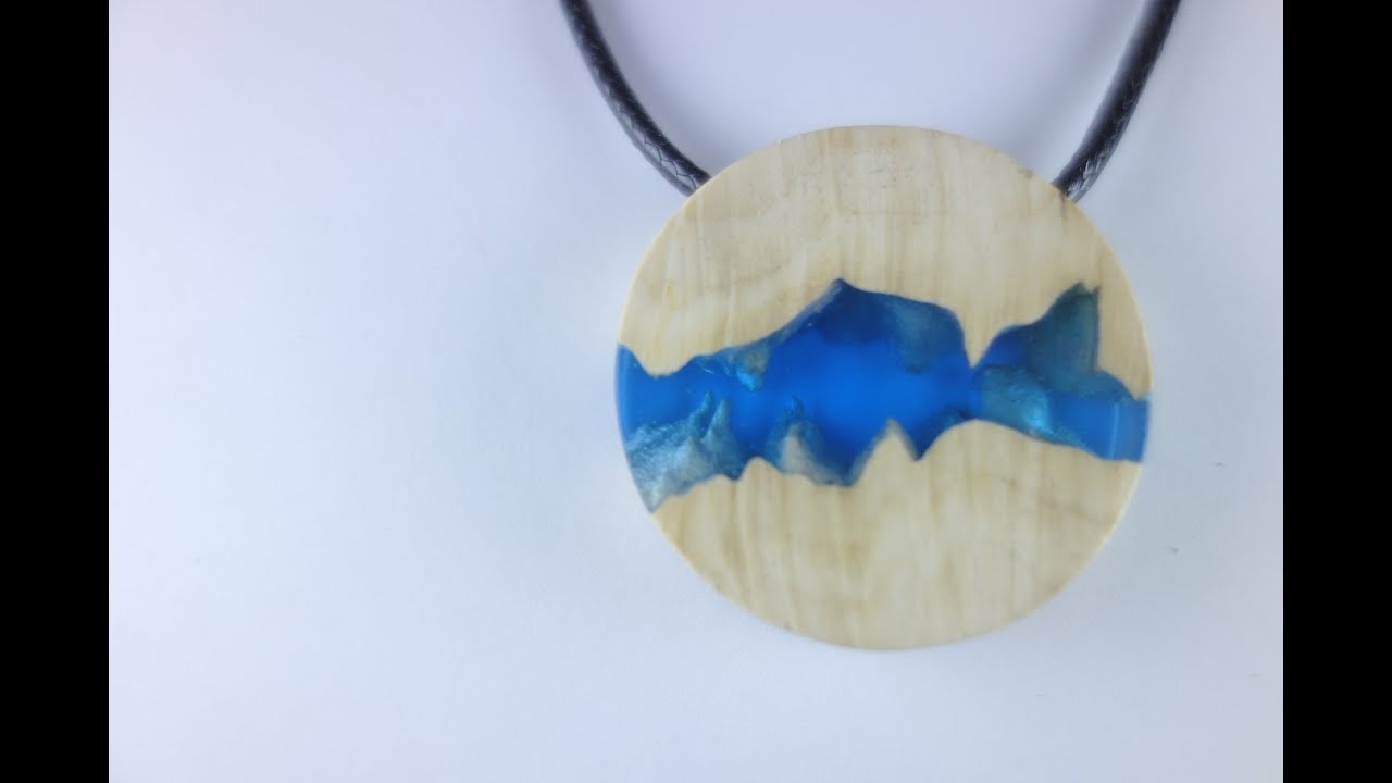 How to make?  Magic Pendant  "Shard of the Sea" (Epoxy Resin and Wood) | Art Resin