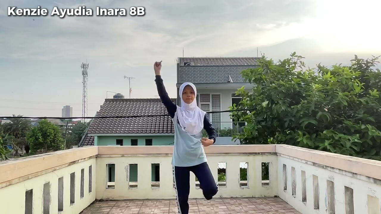 Kenzie Ayudia Inara 8B Senam Kaka Main Salah || Kampanye Mari Berolahraga 