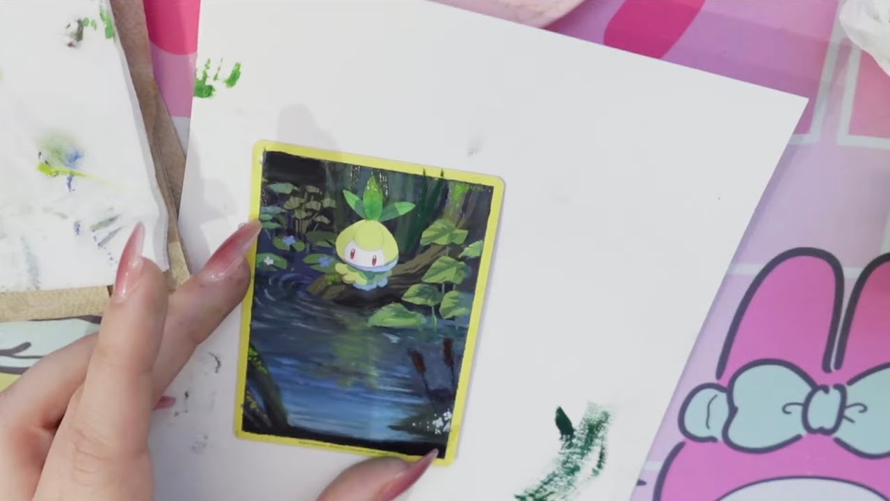 Painting a Pokémon card! (idk which one yet)