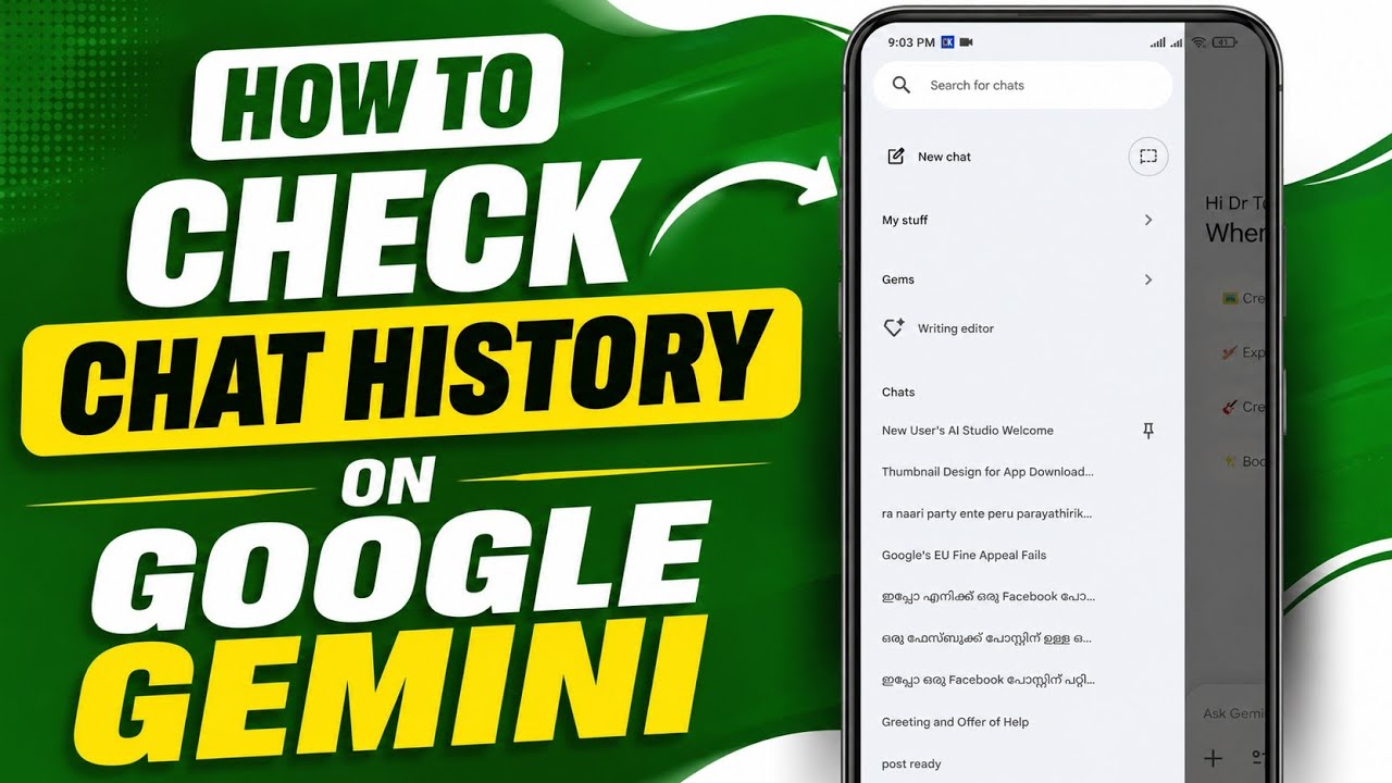 How to Check Chat History on Google Gemini | English