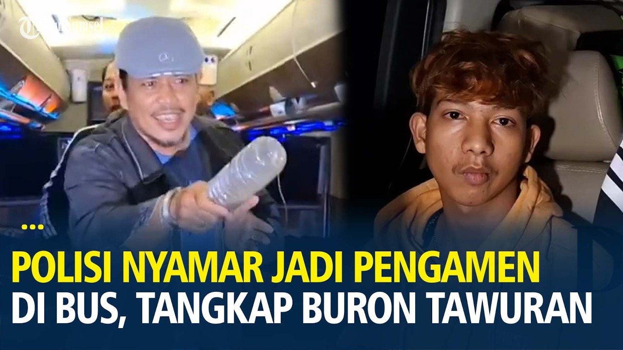 Detik-detik Polisi Nyamar Jadi Pengamen di Bus, Tangkap Buronan Tawuran Maut yang Lagi Asyik Tidur