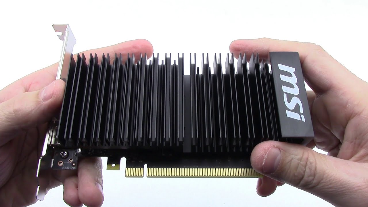 MSI GeForce GT 1030 LP OC, 2GB GDDR5 Unboxing HD