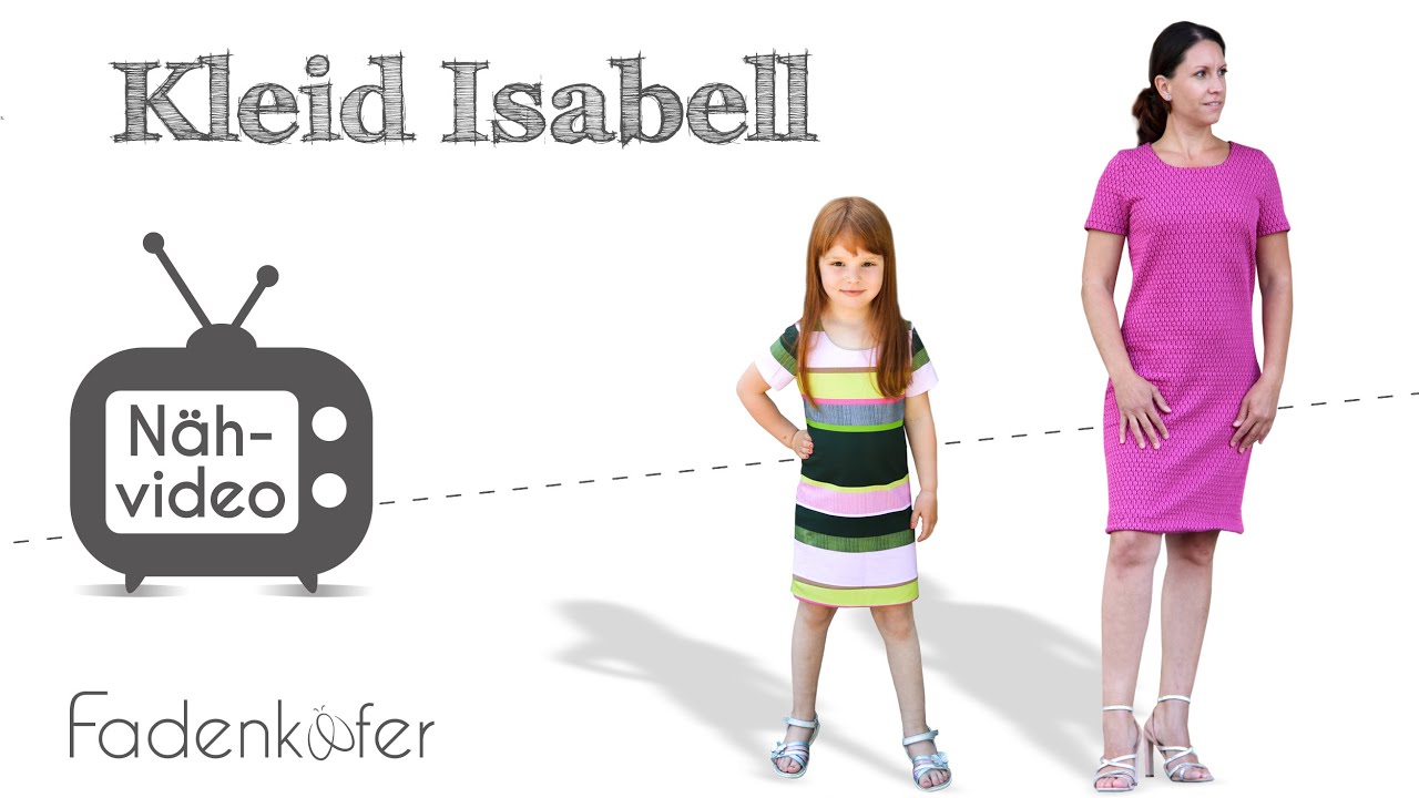 Nähanleitung Kleid Isabell für Damen und Kinder