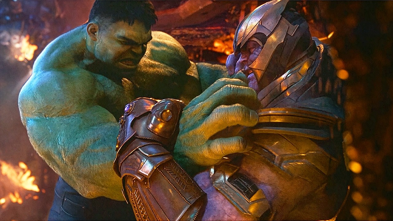 Hulk vs Thanos - Fight Scene 